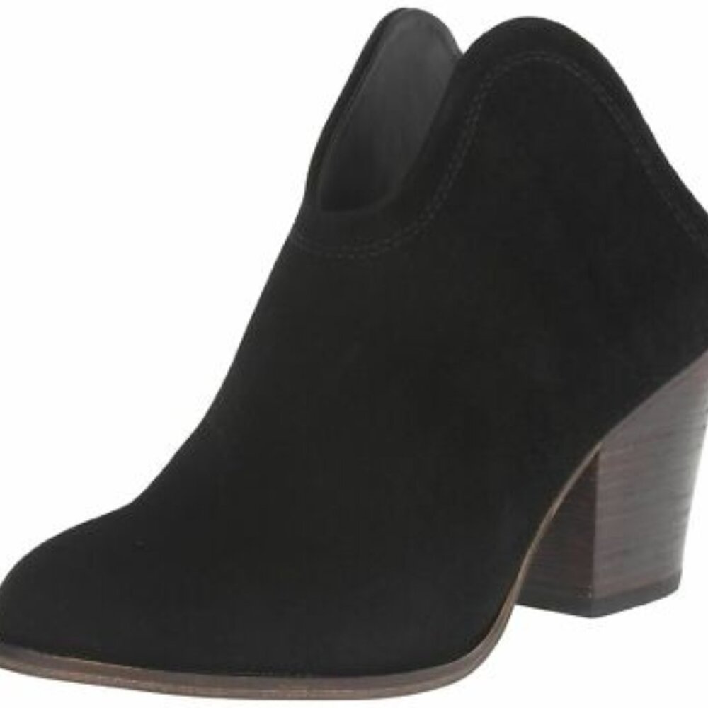 Chinese Laundry Kelso Split Suede Booties. Black size 7